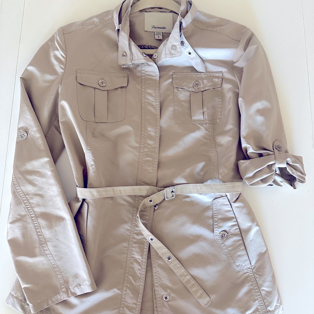 Faconnable Women’s trench-style jacket size small